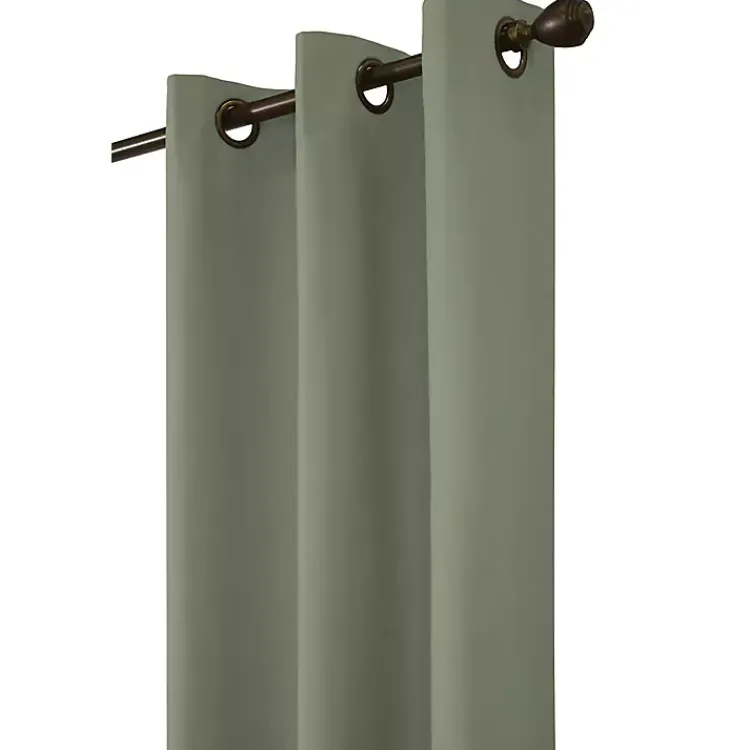 Kirklands Home Sage Room Darkening Curtain Panel Set, 63 in. Green