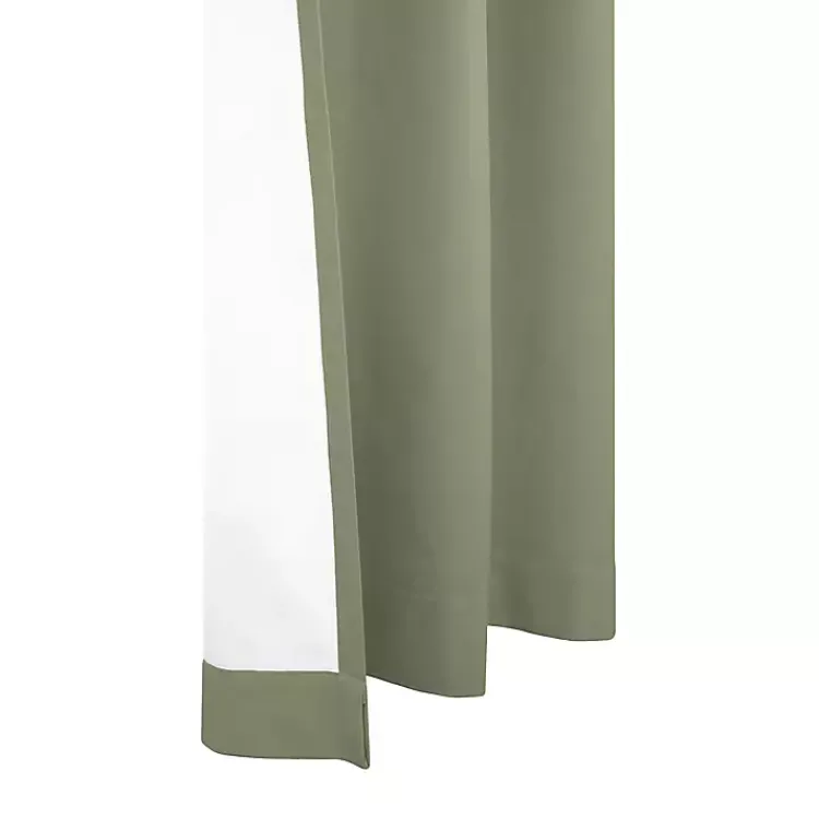 Kirklands Home Sage Room Darkening Curtain Panel Set, 63 in. Green