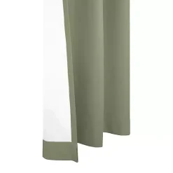 Kirklands Home Sage Room Darkening Curtain Panel Set, 95 in. Green Outlet