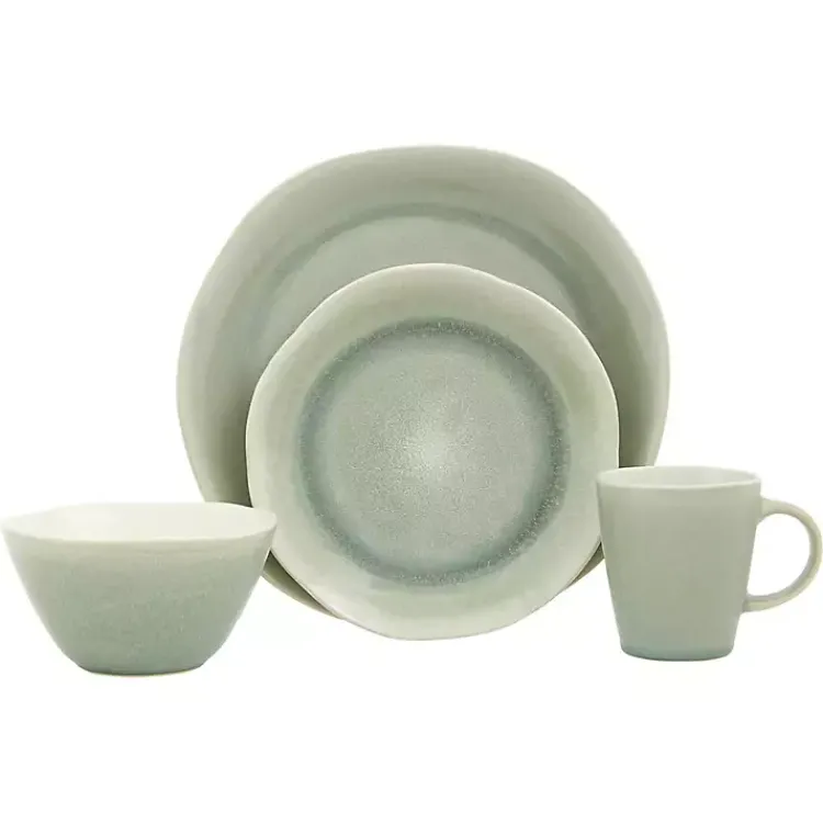 Kirklands Home Sage Sand 16-pc. Dinnerware Set Green Sale