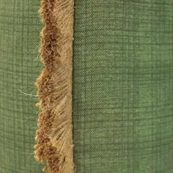 Kirklands Home Sage Textured Jute Trim Outdoor Pillow Green