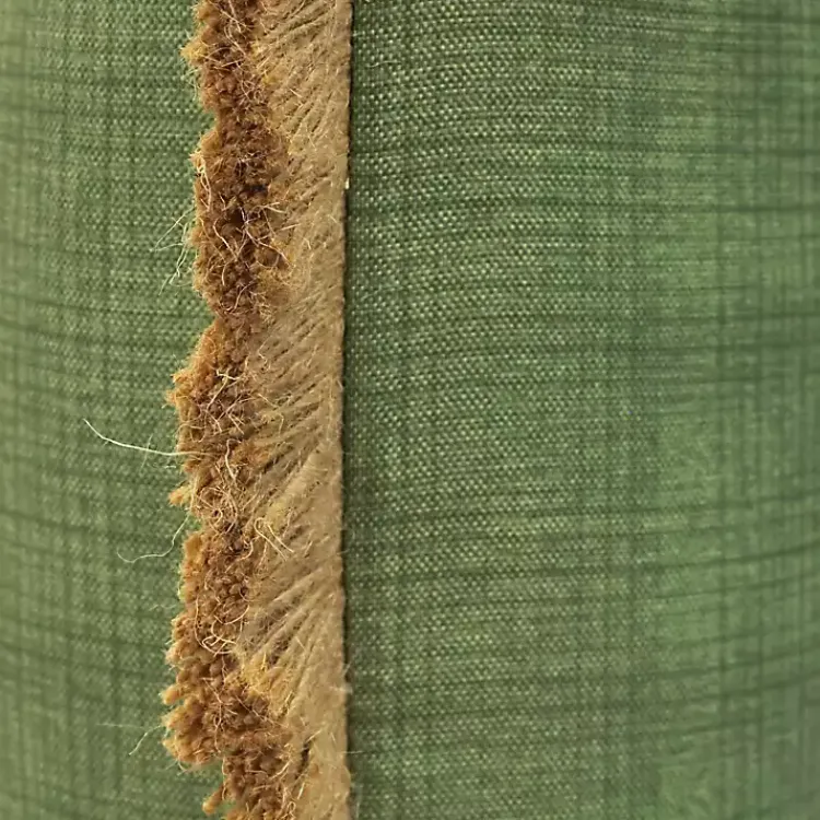 Kirklands Home Sage Textured Jute Trim Outdoor Pillow Green