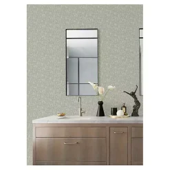 Kirklands Home Sage Textured Poplin Peel & Stick Wallpaper Green Clearance