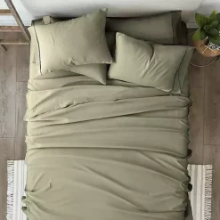 Kirklands Home Sage Ultra Soft 6-pc. King Sheet Set Green New