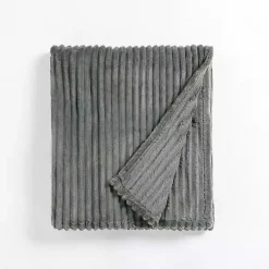 Blankets & Throws>Kirklands Home Sage Velvet Corduroy Throw Green