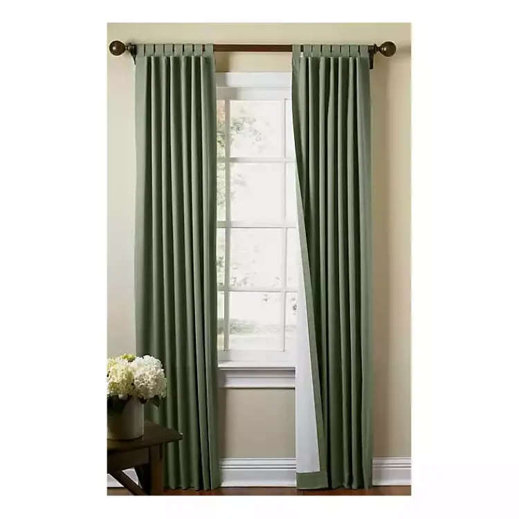 Kirklands Home Sage Weathermate Blackout Curtain Panel, 63 in. Green Clearance