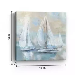 Kirklands Home Sail Afar Giclee Canvas Art Print Blue Clearance
