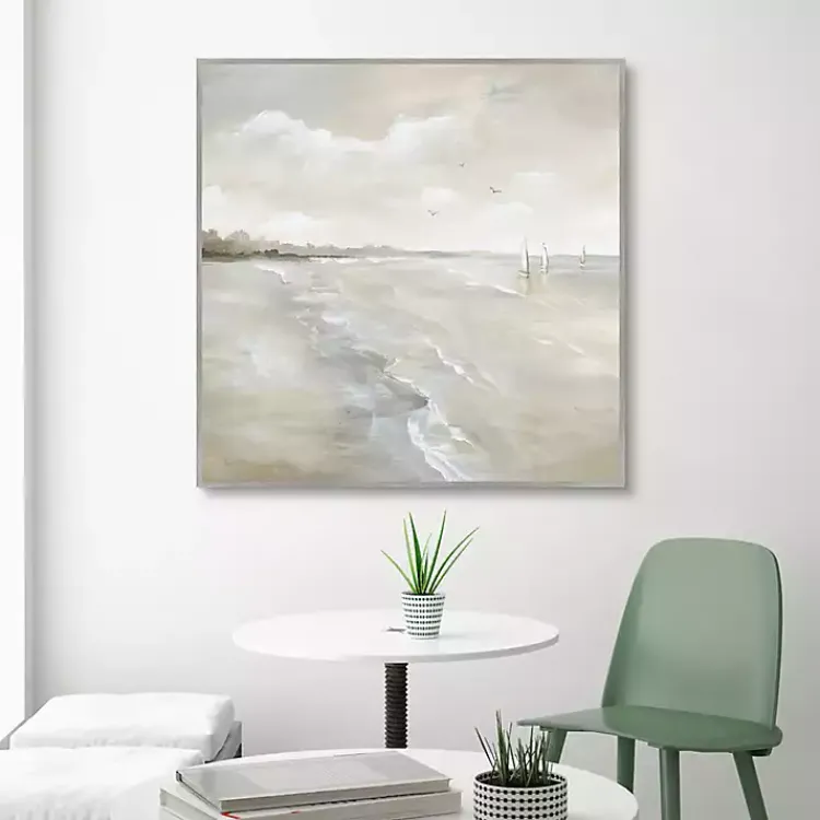 Kirklands Home Sail Away Framed Art Print Gray Clearance