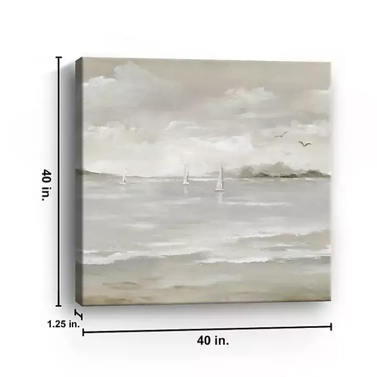 Kirklands Home Sail Away II Giclee Canvas Art Print, 40x40 in. Tan Clearance