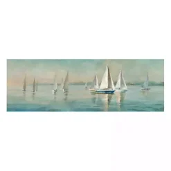 Kirklands Home Sailboats at Sunrise Canvas Art Print Blue Online
