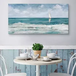 Kirklands Home Sailing Day Canvas Art Print Blue Best