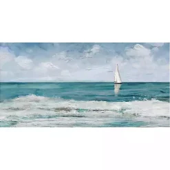 Kirklands Home Sailing Day Canvas Art Print Blue Best