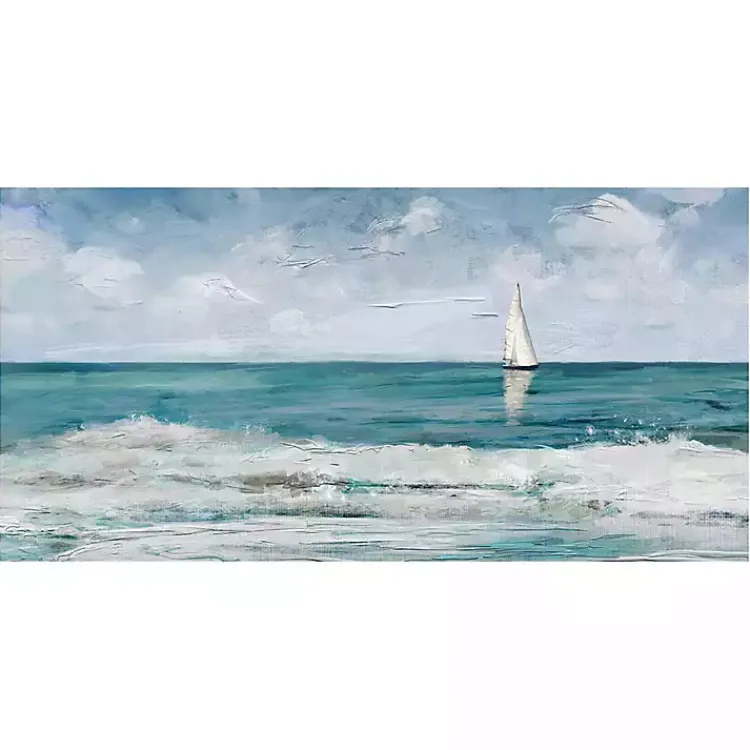 Kirklands Home Sailing Day Canvas Art Print Blue Best