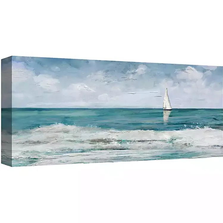Kirklands Home Sailing Day Canvas Art Print Blue Best