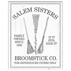 Halloween>Kirklands Home Salem Sisters Broomstick Co. Halloween Wall Art