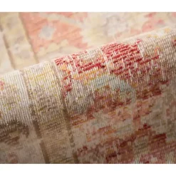 Kirklands Home Salmon Vintage Border Runner Pink Online