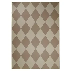 Kirklands Home Samara Natural Diamond Washable Area Rug, 5x7 Discount