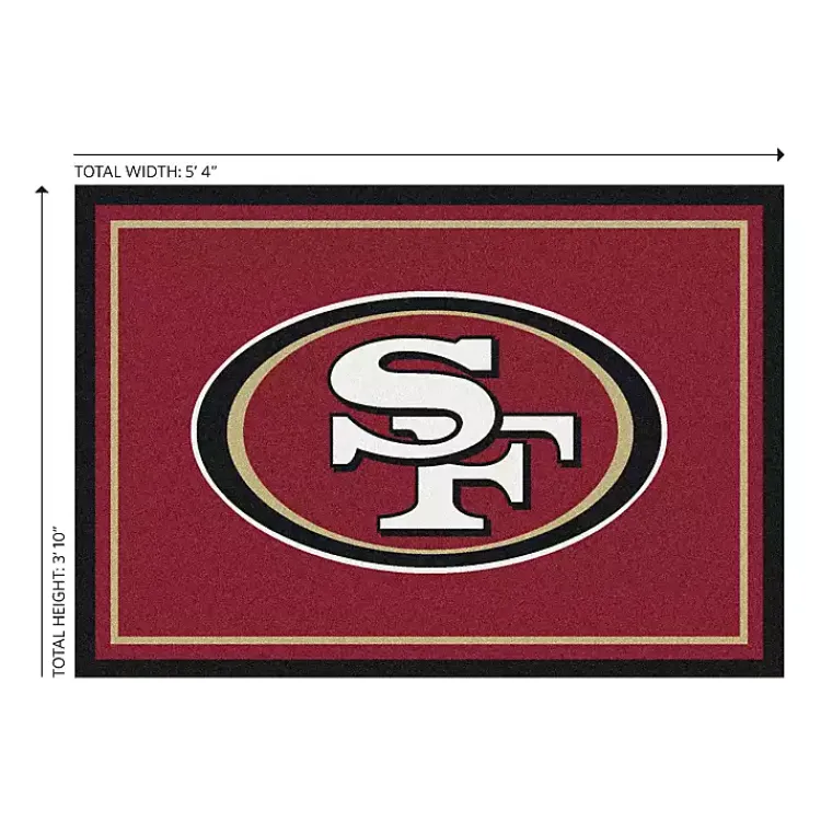 Kirklands Home San Francisco 49ers Area Rug, 4x6 Red Online