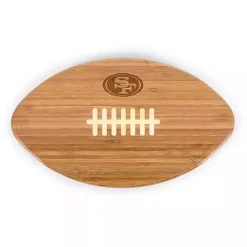 Kirklands Home San Francisco 49ers Bamboo Football Cutting Board Tan Online