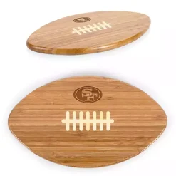 Kirklands Home San Francisco 49ers Bamboo Football Cutting Board Tan Online