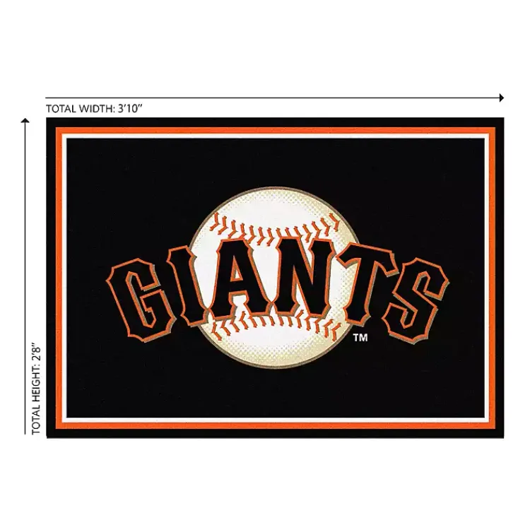 Kirklands Home San Francisco Giants Spirit Rug, 3x4 Black