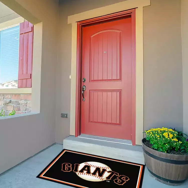 Kirklands Home San Francisco Giants Spirit Rug, 3x4 Black