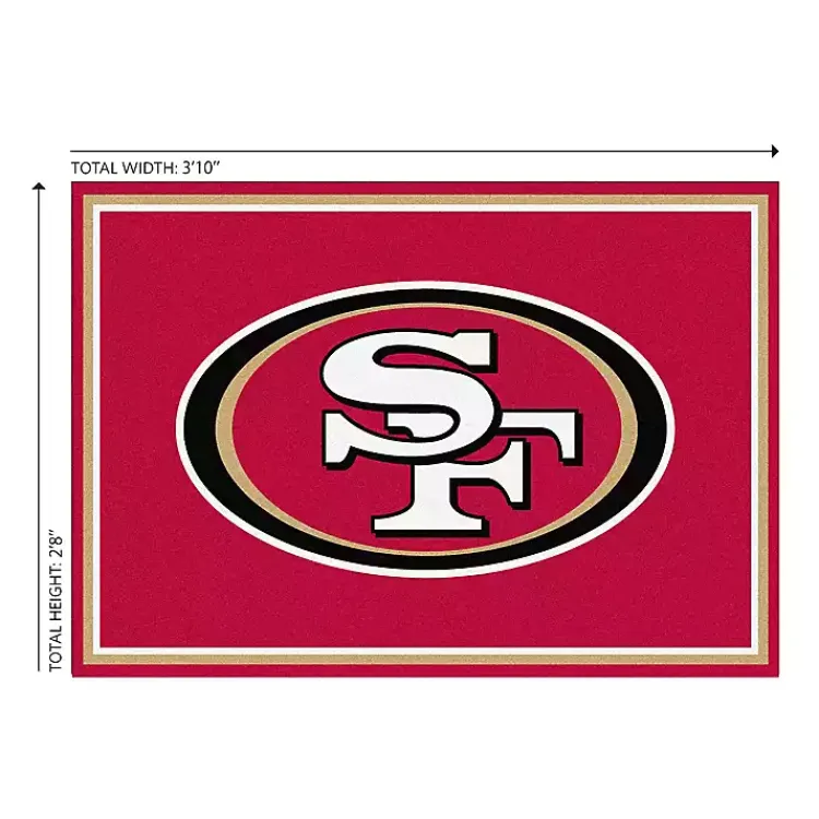 Kirklands Home San Fransisco 49ers Area Rug, 3x4 Red Online