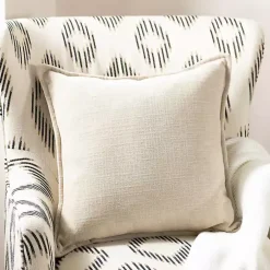 Pillows>Kirklands Home Sand Chenille Throw Pillow Ivory