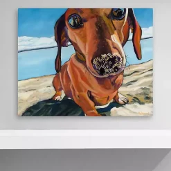 Kirklands Home Sand Dog Giclee Canvas Art Print Best