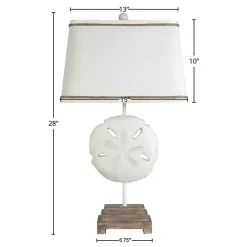 Kirklands Home Sand Dollar Table Lamps, Set of 2 White Clearance