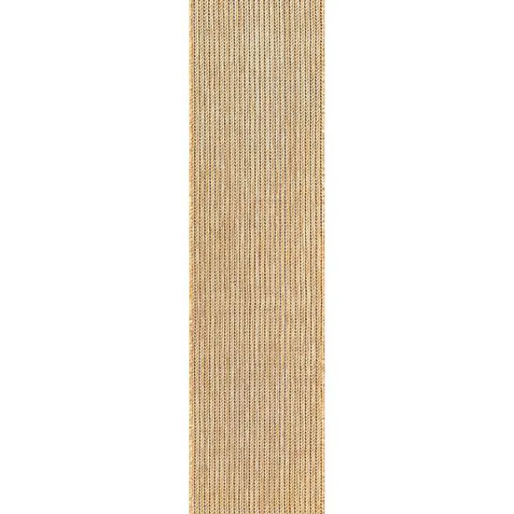 Kirklands Home Sand Intertwine Indoor/Outdoor Runner Tan
