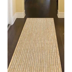Kirklands Home Sand Intertwine Indoor/Outdoor Runner Tan