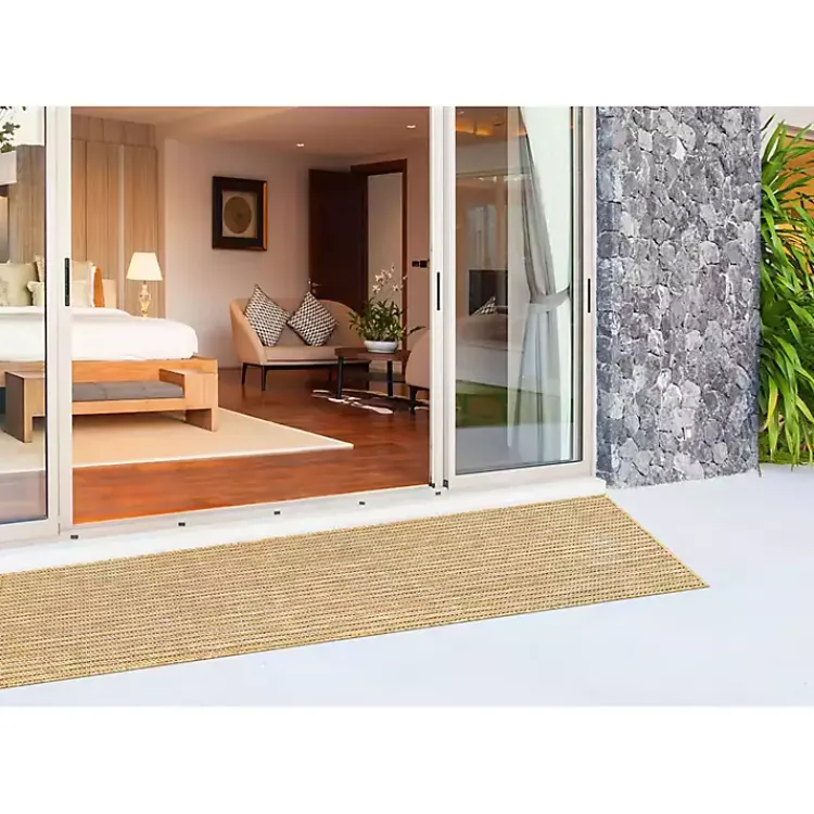 Kirklands Home Sand Intertwine Indoor/Outdoor Runner Tan
