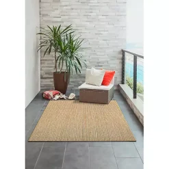 Kirklands Home Sand Intertwine Santal Indoor/Outdoor Rug, 6x9 Tan Sale