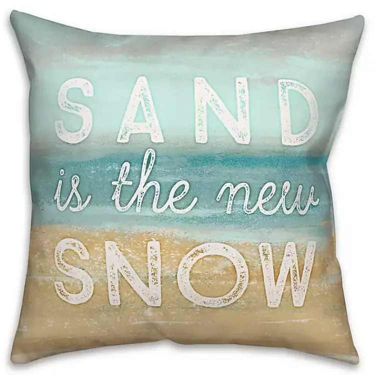Christmas Pillows>Kirklands Home Sand Is The New Snow Pillow