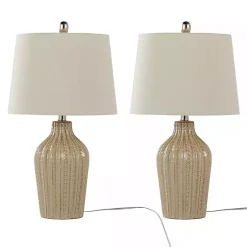 Kirklands Home Sand Rockwell Table Lamps, Set of 2 Tan Online