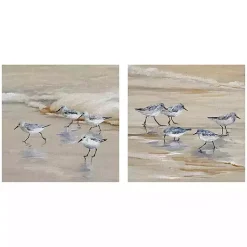 Kirklands Home Sandpiper Beach I and II Art Prints, Set of 2 Tan Online