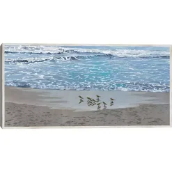 Kirklands Home Sandpiper Morning Framed Canvas Art Print Outlet