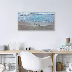Kirklands Home Sandpiper Morning Framed Canvas Art Print Outlet