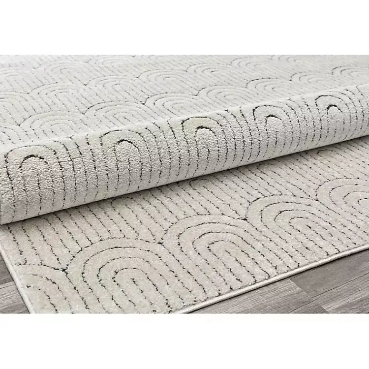 Kirklands Home Sandstone Chanai Indoor Area Rug, 5x7 Ivory Discount