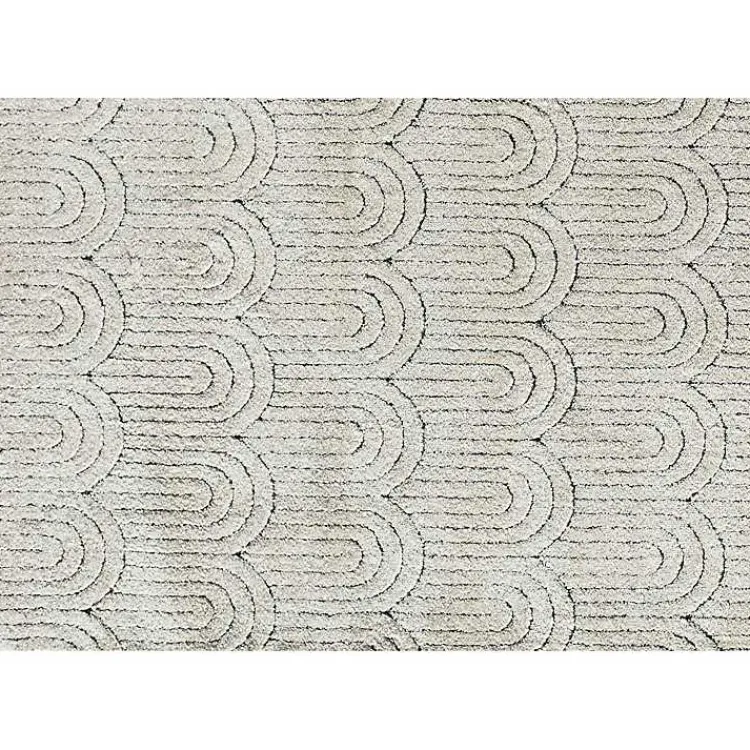 Kirklands Home Sandstone Chanai Indoor Area Rug, 5x7 Ivory Discount