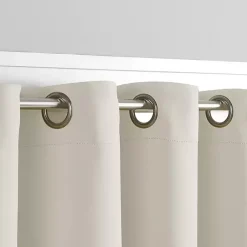 Kirklands Home Sandy Beige Blackout Curtain Panel Set, 108 in. Tan Clearance