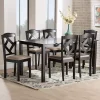 Kirklands Home Sandy Beige Diamond Back 7-pc. Dining Set Outlet