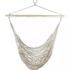 Kirklands Home Sandy Coastal Macrame Hanging Hammock White Discount