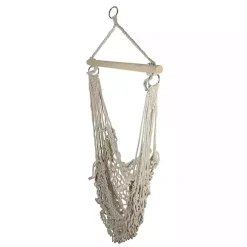Kirklands Home Sandy Coastal Macrame Hanging Hammock White Discount