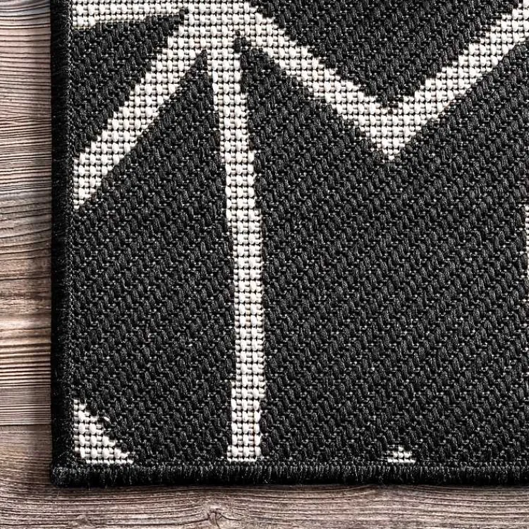 Kirklands Home Sanford Gray Geometric Shapes Outdoor Rug, 5x8 Best