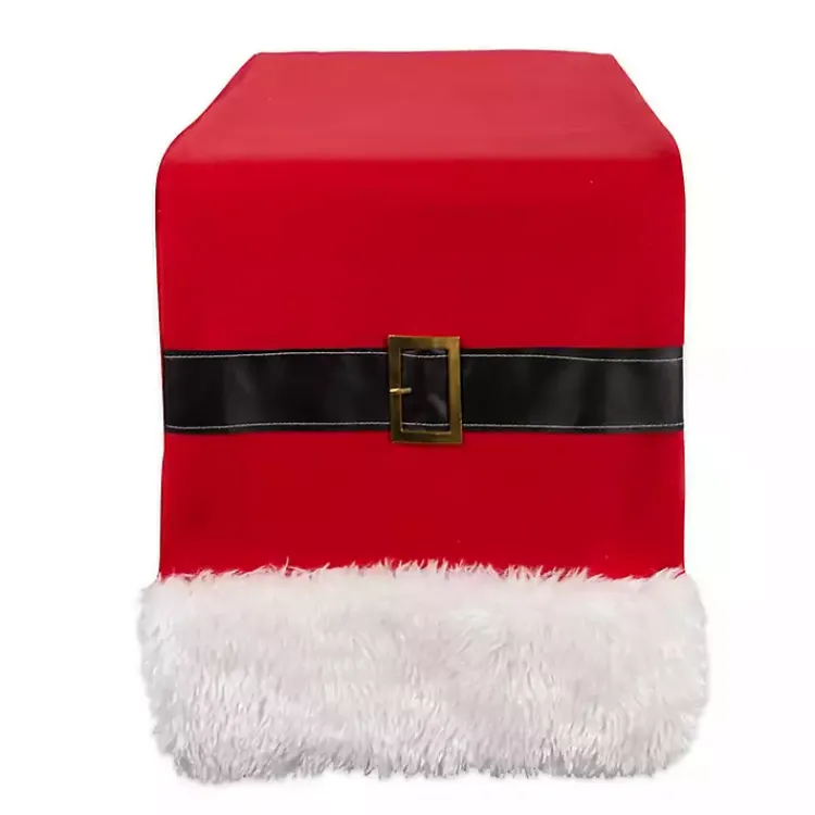 Christmas Dining & Entertaining>Kirklands Home Santa Belt Table Runner Red
