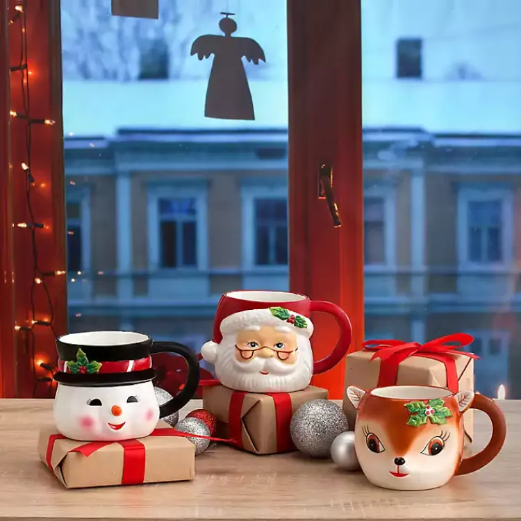 Kirklands Home Santa Christmas Mug Clearance