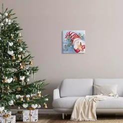 Christmas Art & Wall Decor>Kirklands Home Santa Gnome with Lights Canvas Art Print