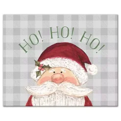 Christmas Art & Wall Decor>Kirklands Home Santa Ho Ho Ho Christmas Canvas Art Print
